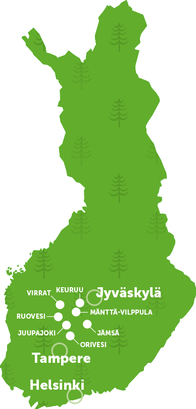 Suomen Sydän – Suomen kartta